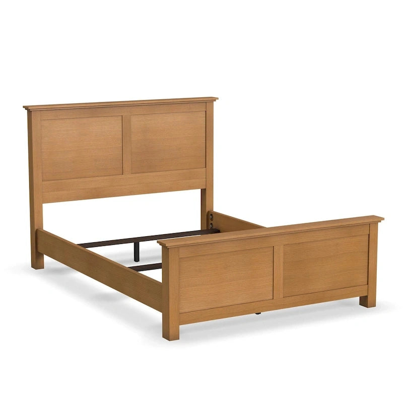Letto matrimoniale in legno rovere marrone Homestyles Oak Park
