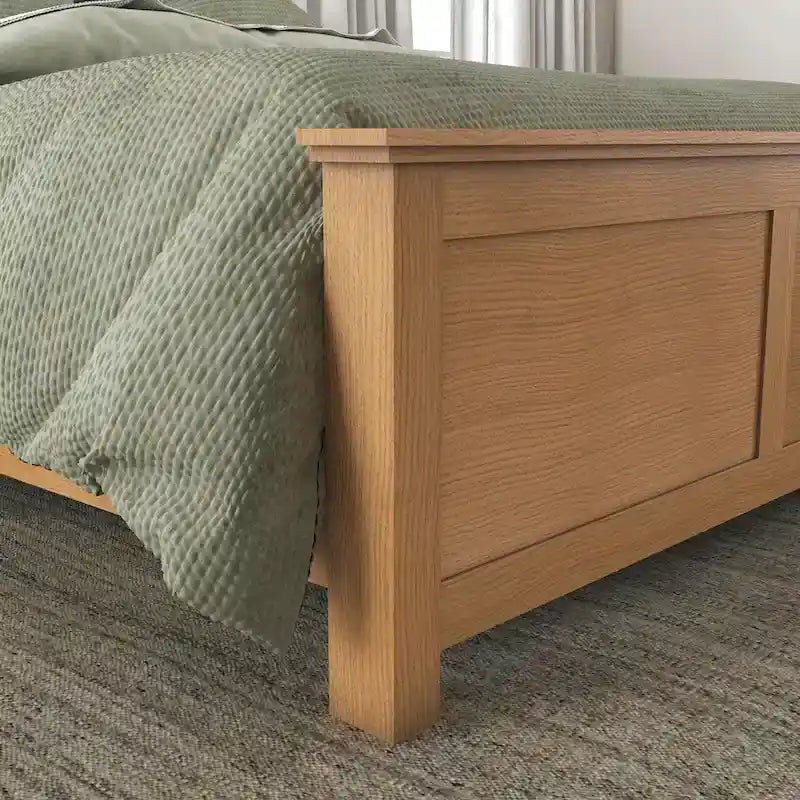 Letto matrimoniale in legno rovere marrone Homestyles Oak Park