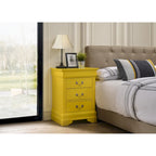 Comodino Luigi Filippo a 3 cassetti (73,66 cm A x 53,34 cm L x 40,64 cm P)