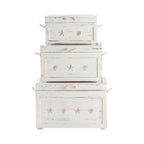 Bauletti "Seaside", set da tre - 28,5x17x19,5, 24,5x14x14,75, 20,75x10,75x11,25