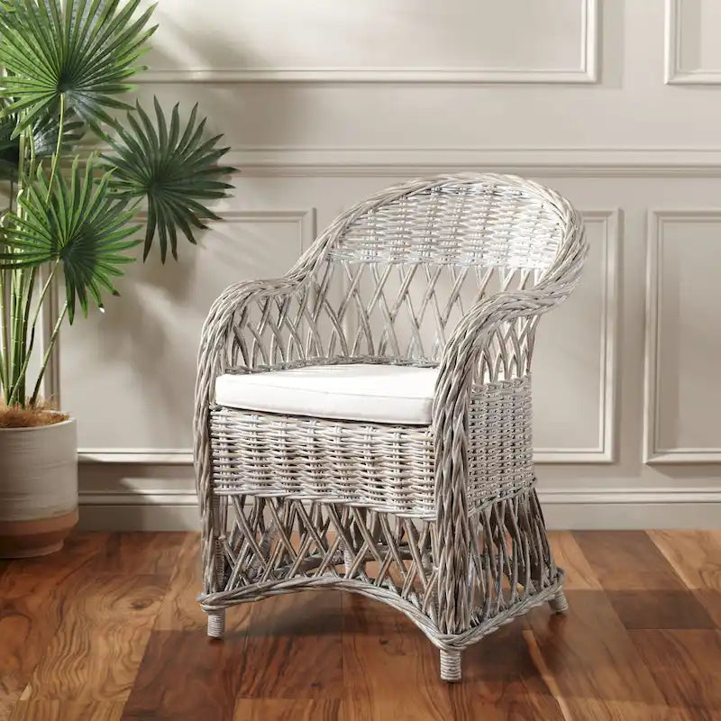 Poltrona Spyrini in rattan naturale - 25,5 x 26,5 x 35,5 - 26Lx27Px36H