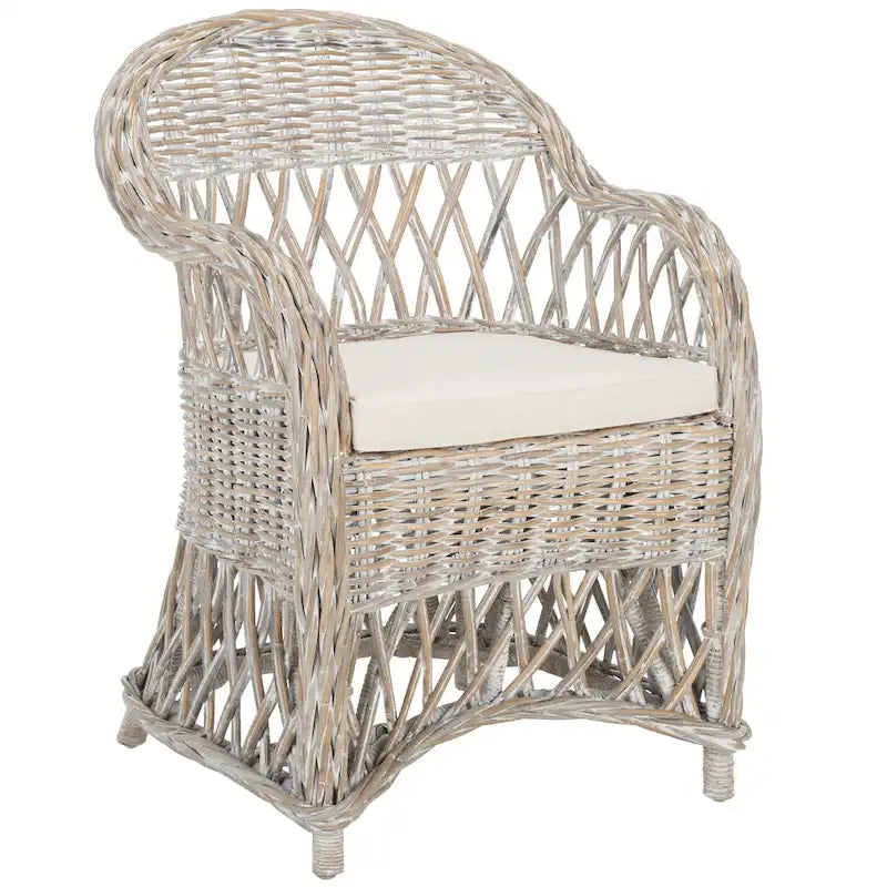 Poltrona Spyrini in rattan naturale - 25,5 x 26,5 x 35,5 - 26Lx27Px36H