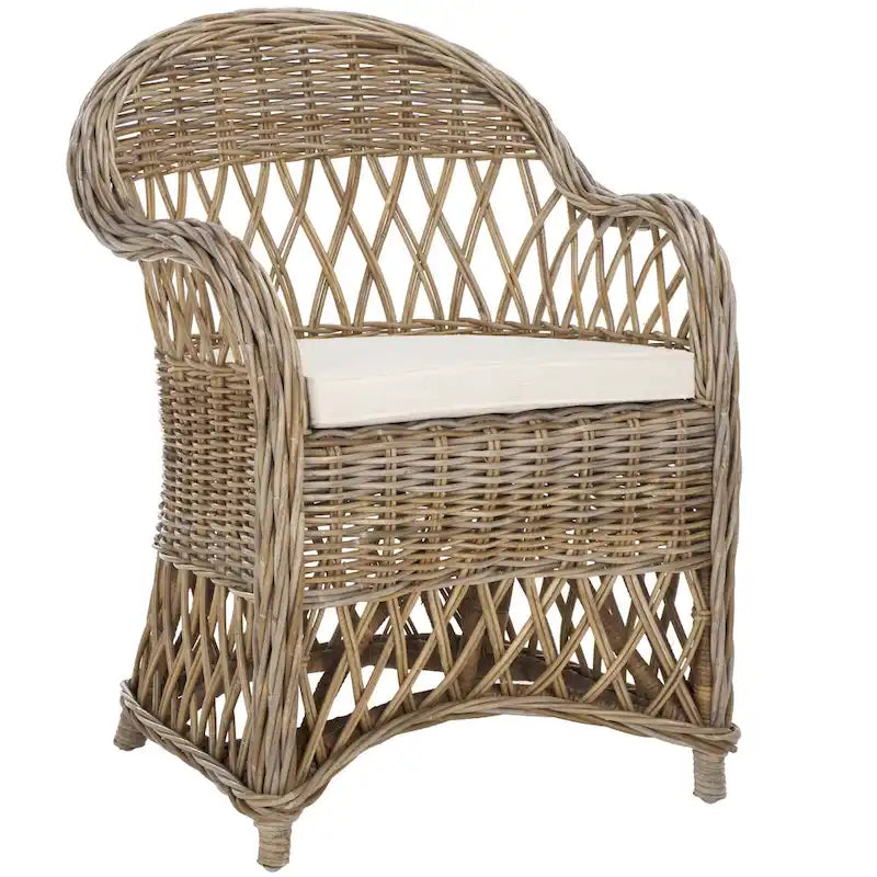 Poltrona Spyrini in rattan naturale - 25,5 x 26,5 x 35,5 - 26Lx27Px36H