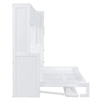 Letto a scomparsa Queen Size con armadio e cassetti