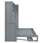 Letto a scomparsa Queen Size con armadio e cassetti