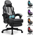 Sedia da gaming BOSSIN Racing Style, sedia da gamer per persone robuste fino a 136 kg, sedia da computer con schienale alto