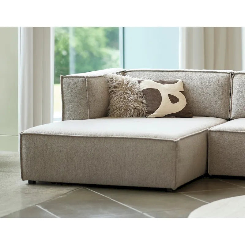 Chaise modulare a seduta profonda