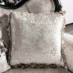 Divanetto tradizionale Clarissa a 2 posti con schienale trapuntato e cuscino decorativo