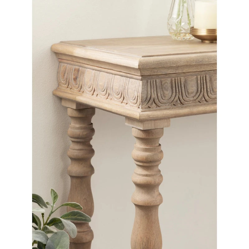 Consolle in legno intagliato Patresa - 36x14x30