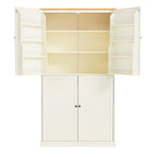 Mobile dispensa da cucina autoportante alto 40,2x20x71,3 pollici con 2 cassetti, 2 ripiani regolabili, 8 ripiani sullo sportello