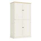 Mobile dispensa da cucina autoportante alto 40,2x20x71,3 pollici con 2 cassetti, 2 ripiani regolabili, 8 ripiani sullo sportello