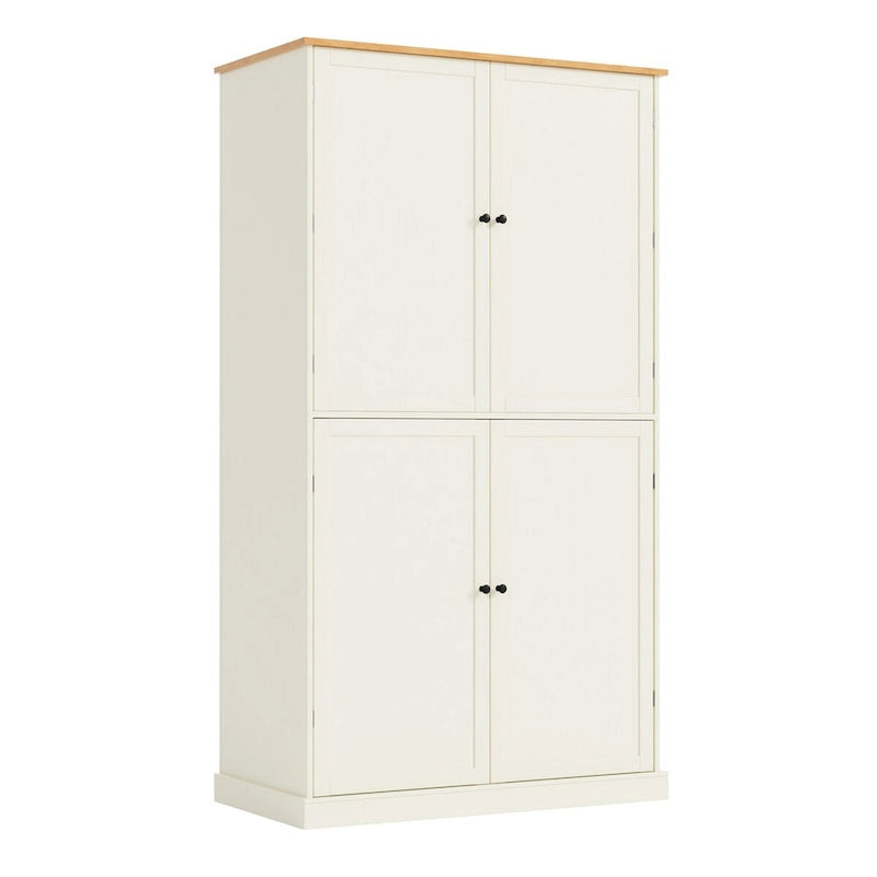 Mobile dispensa da cucina autoportante alto 40,2x20x71,3 pollici con 2 cassetti, 2 ripiani regolabili, 8 ripiani sullo sportello