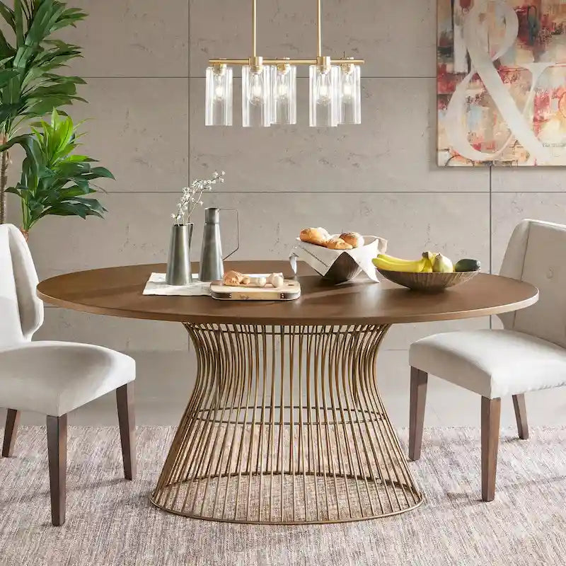 Tavolo da pranzo ovale Mercer in bronzo