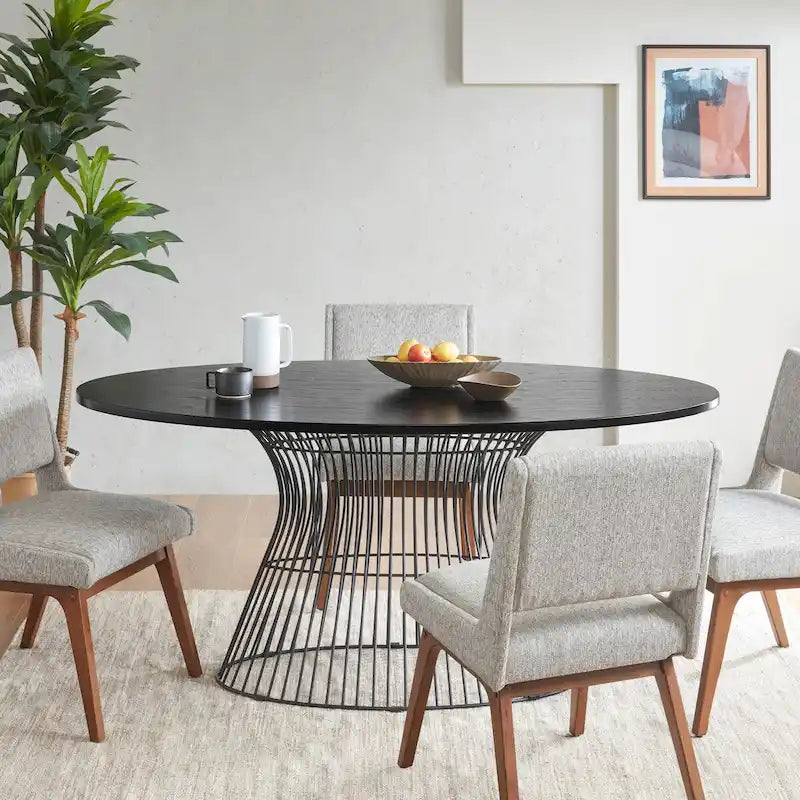 Tavolo da pranzo ovale Mercer in bronzo