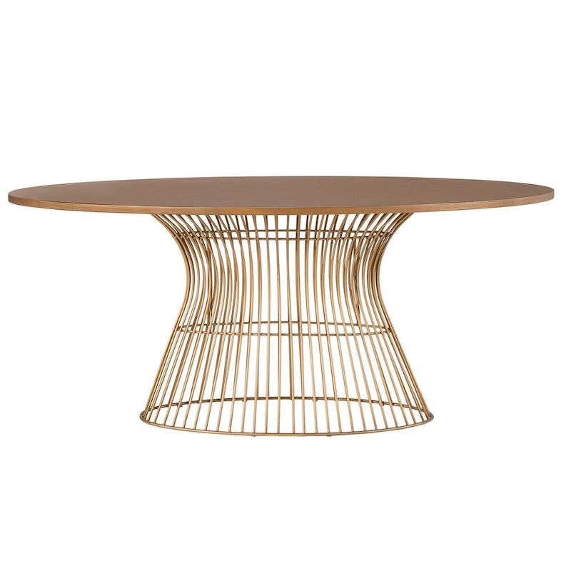 Tavolo da pranzo ovale Mercer in bronzo