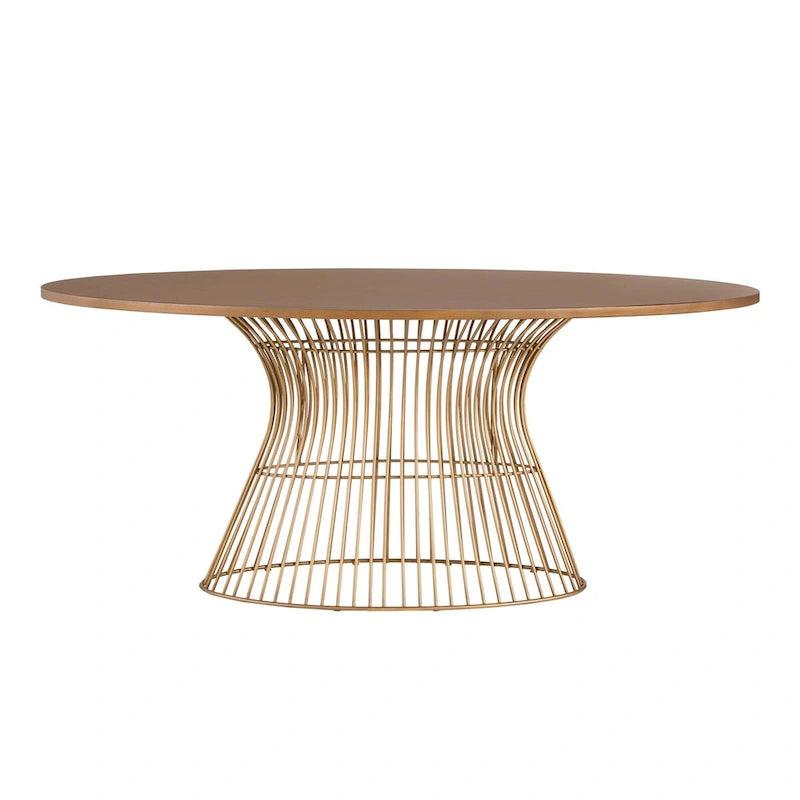 Tavolo da pranzo ovale Mercer in bronzo