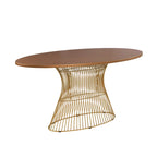 Tavolo da pranzo ovale Mercer in bronzo