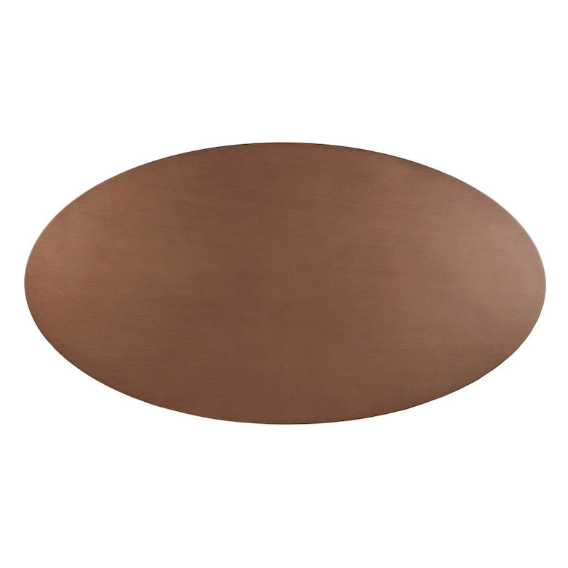 Tavolo da pranzo ovale Mercer in bronzo