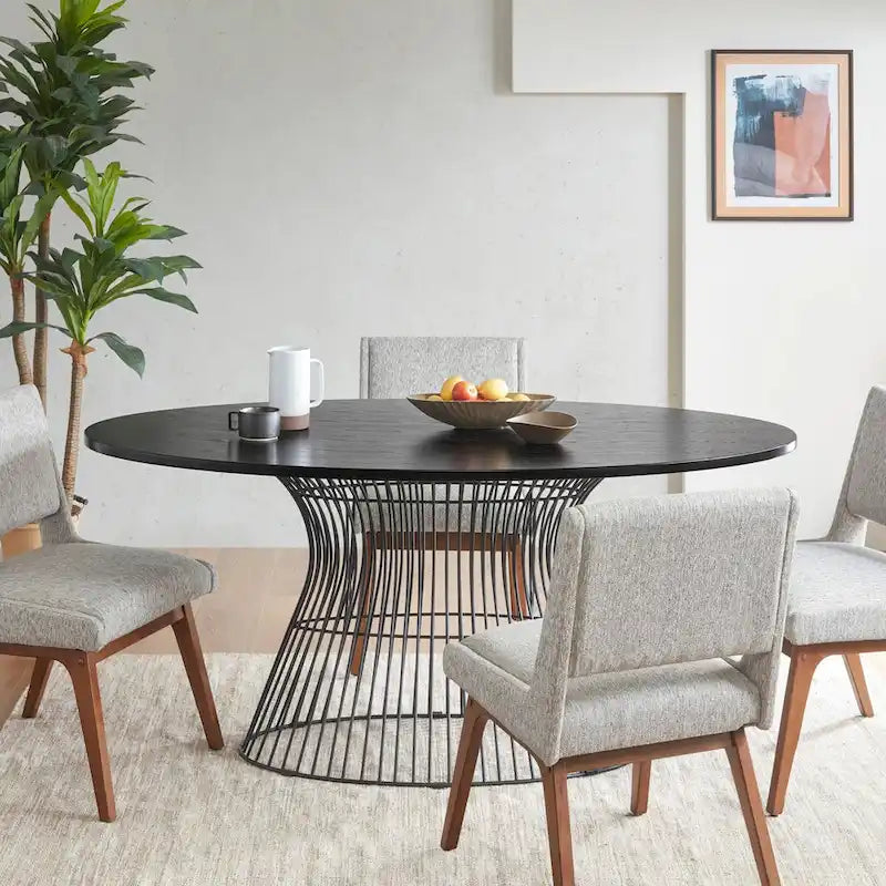 Tavolo da pranzo ovale Mercer in bronzo
