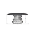 Tavolo da pranzo ovale Mercer in bronzo