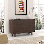 Cassettiera/credenza in legno massello laccato, mobile/buffet per stoviglie, armadietto, consolle, armadietti, con maniglia rotonda retrò
