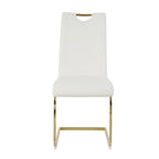 Sedie da pranzo moderne con gambe in metallo cromato, set da 4