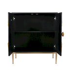 Mobile credenza con 2 ante, per sala da pranzo, buffet, credenza a raggiera per soggiorno