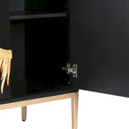 Mobile credenza con 2 ante, per sala da pranzo, buffet, credenza a raggiera per soggiorno