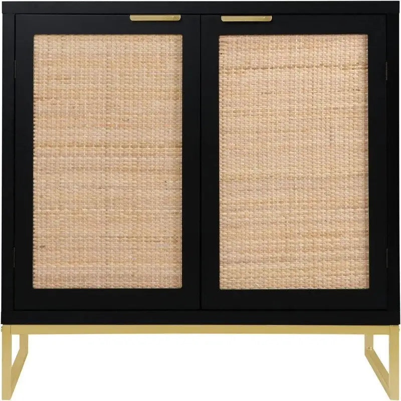 Madia in Rattan Mobile Buffet da Cucina - 13.8P x 31.5L x 29.4A