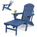 Sedia Adirondack Pieghevole e Regolabile Vrakae con Pouf