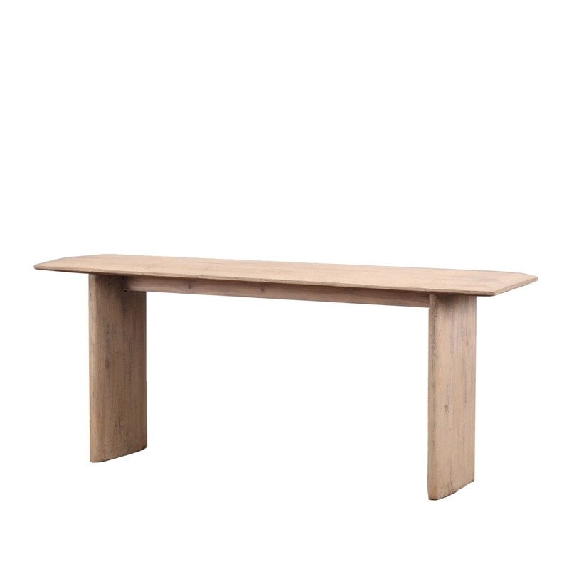 Consolle Atrani lunga 78 pollici, colore naturale invecchiato