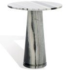 Tavolino d'appoggio rotondo alto in marmo Ghicu di SAFAVIEH Couture - 55,8 cm L x 53,3 cm P x 61 cm A - 53,3x53,3x61 cm