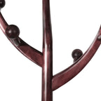 Appendiabiti da terra "ramo d'albero" in legno di gomma con 8 ganci - 24,5L x 70,87H