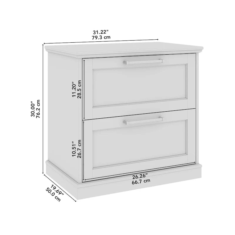 Classificatore laterale a 2 cassetti Westbrook di Bush Furniture