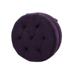 Pouf rotondo trapuntato