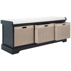 SAFAVIEH Fiorello Panca Contenitore a 3 Cassetti con Cuscino - 47,3 L x 15 P x 19 A - 47Lx15Px19A