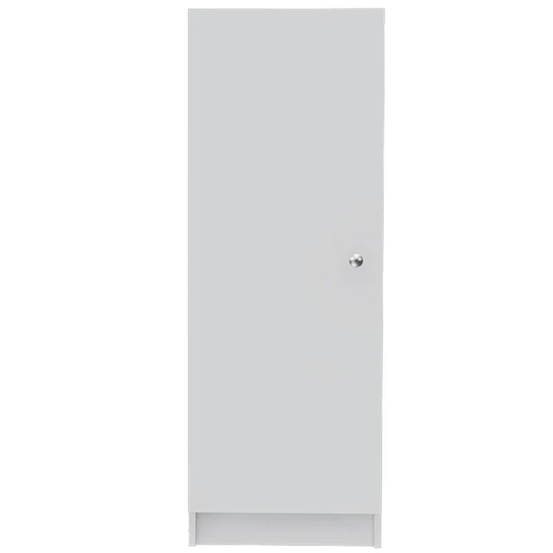 HomeRoots 47 White Wood Pantry Or Storage Closet - 16.9' X '47.4' X '12.3