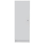 HomeRoots 47 White Wood Pantry Or Storage Closet - 16.9' X '47.4' X '12.3