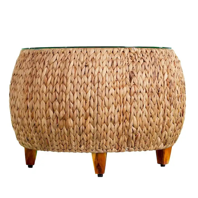 Tavolino SEI Furniture Terraza rotondo in giacinto d'acqua