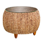 Tavolino SEI Furniture Terraza rotondo in giacinto d'acqua