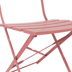 Set bistro pieghevole in metallo da 3 pezzi, set conversazione resistente alle intemperie per esterni/interni, per patio, cortile, giardino