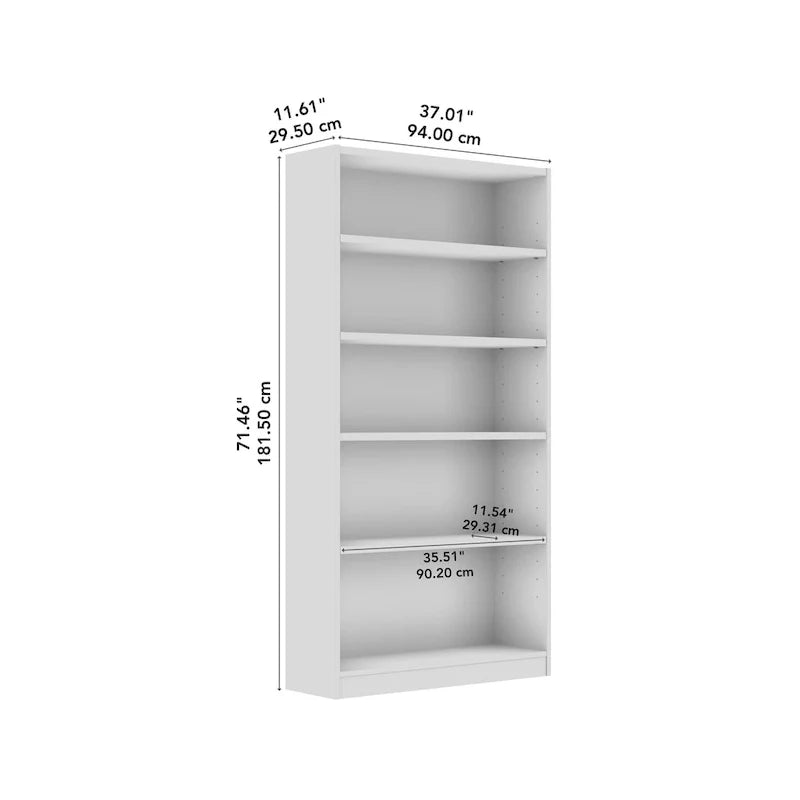 Libreria a 5 ripiani alta universale di Bush Furniture
