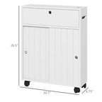 Mobiletto per bagno piccolo con foro per carta