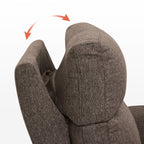 MCombo 60.2 Power Loveseat Recliner Sofa with Massage and Dual Heating, Adjustable Headrest, USB & Type C Port, Fabric