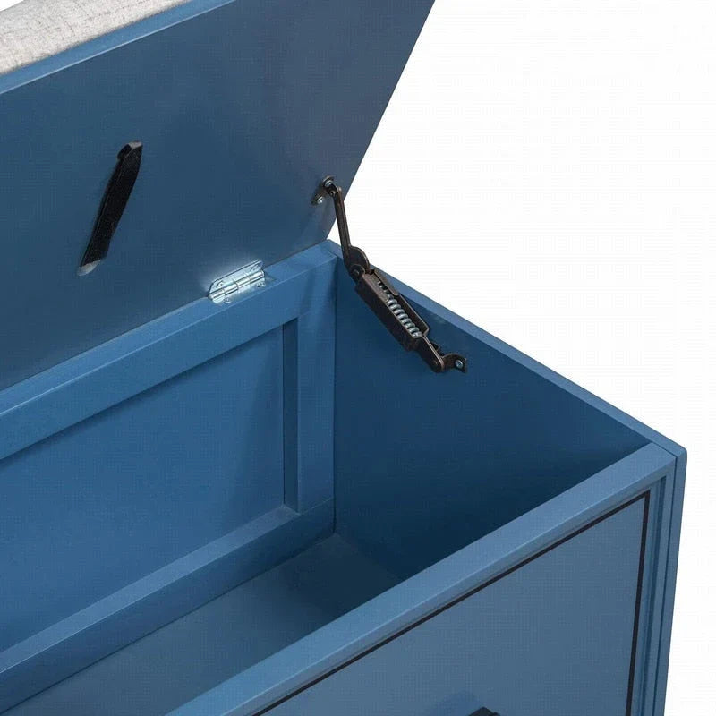 Panca scarpiera con cuscino rimovibile e contenitore nascosto per l'organizzazione di ingresso e soggiorno