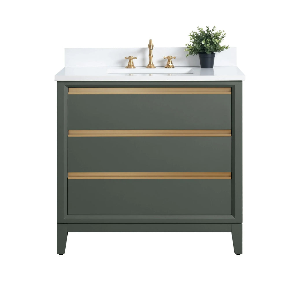 Mobile da Bagno Vanity Art con Lavabo in Ceramica e Top in Marmo Ricomposto