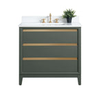 Mobile da Bagno Vanity Art con Lavabo in Ceramica e Top in Marmo Ricomposto