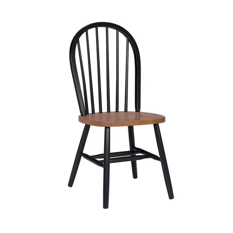 International Concepts Solid Wood Windsor Spindle Back Dining Chair