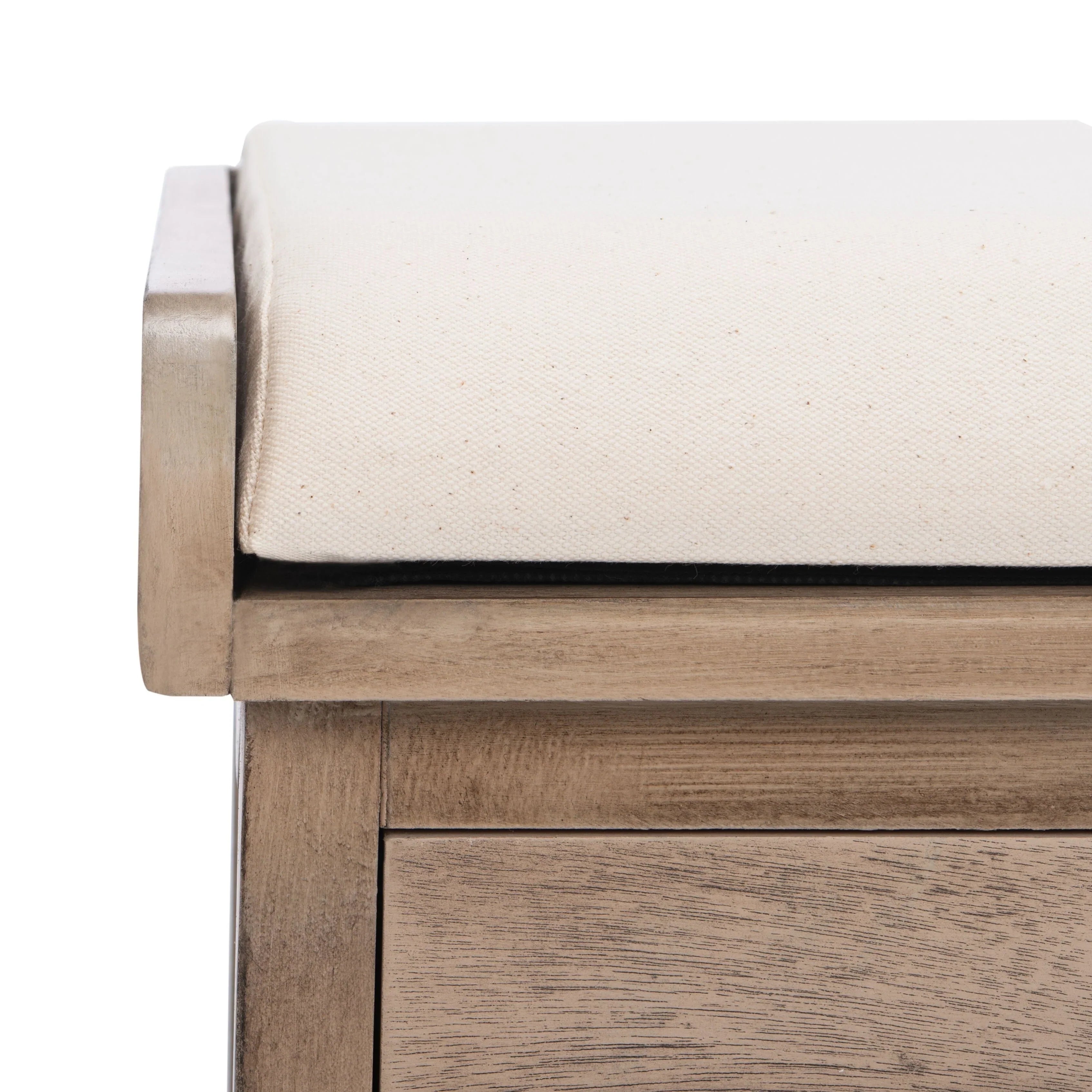 SAFAVIEH Fiorello Panca Contenitore a 3 Cassetti con Cuscino - 47,3 L x 15 P x 19 A - 47Lx15Px19A