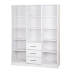 Palace Imports Armadio a 3 ante Cosmo 100% legno massello con ante in legno massello o a specchio